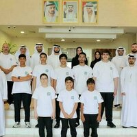 Rashid bin Hamdan meets Hamdan Centre for Giftedness and Innovation team ahead of FLL World Finals in Houston
