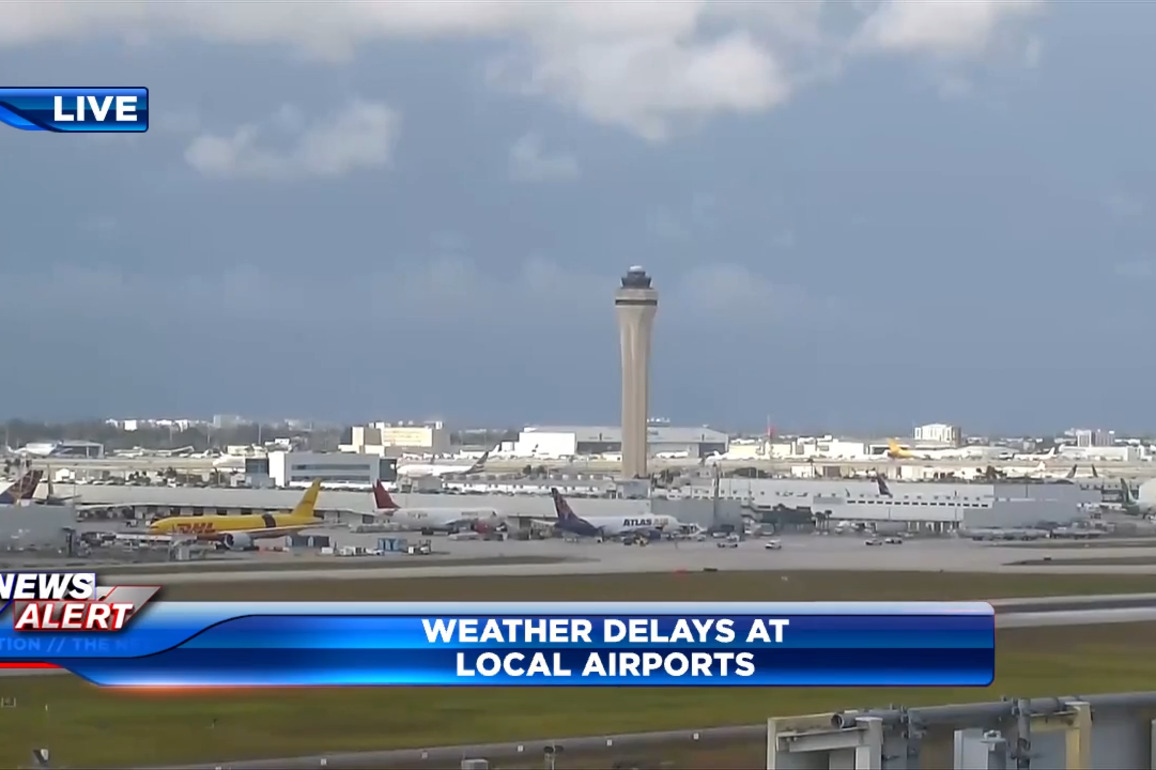 Severe storms across South Florida delay flights at MIA - WSVN 7News - Miami News, Weather, Sports