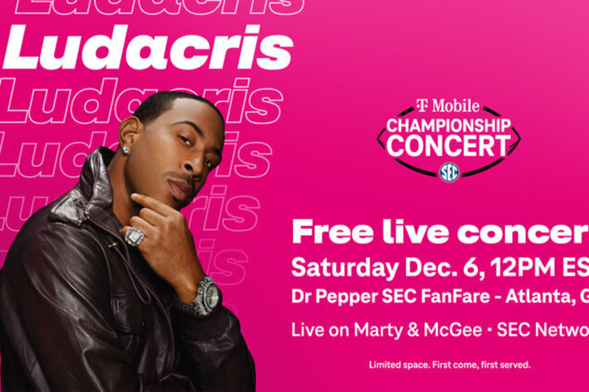 Three-time Grammy Award winner Ludacris to headline T-Mobile SEC Championship concert Dec. 6