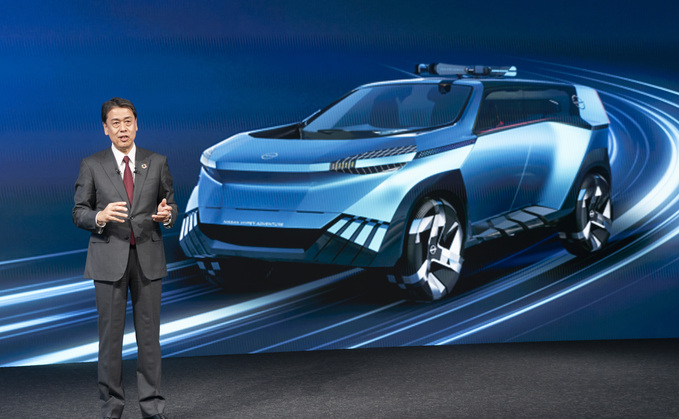 Nissan CEO Makoto Uchida launching The Arc plan | Credit: Nissan