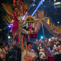 CANADA-VANCOUVER-FIRE DRAGON DANCE