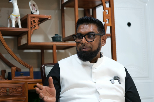 GUYANA-GEORGETOWN-PRESIDENT-INTERVIEW
