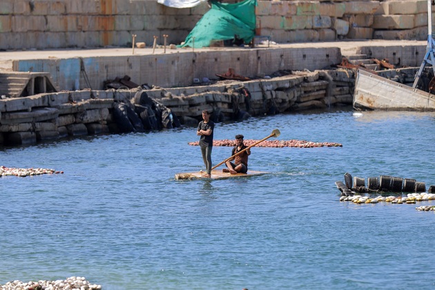 MIDEAST-GAZA CITY-FISHERMEN