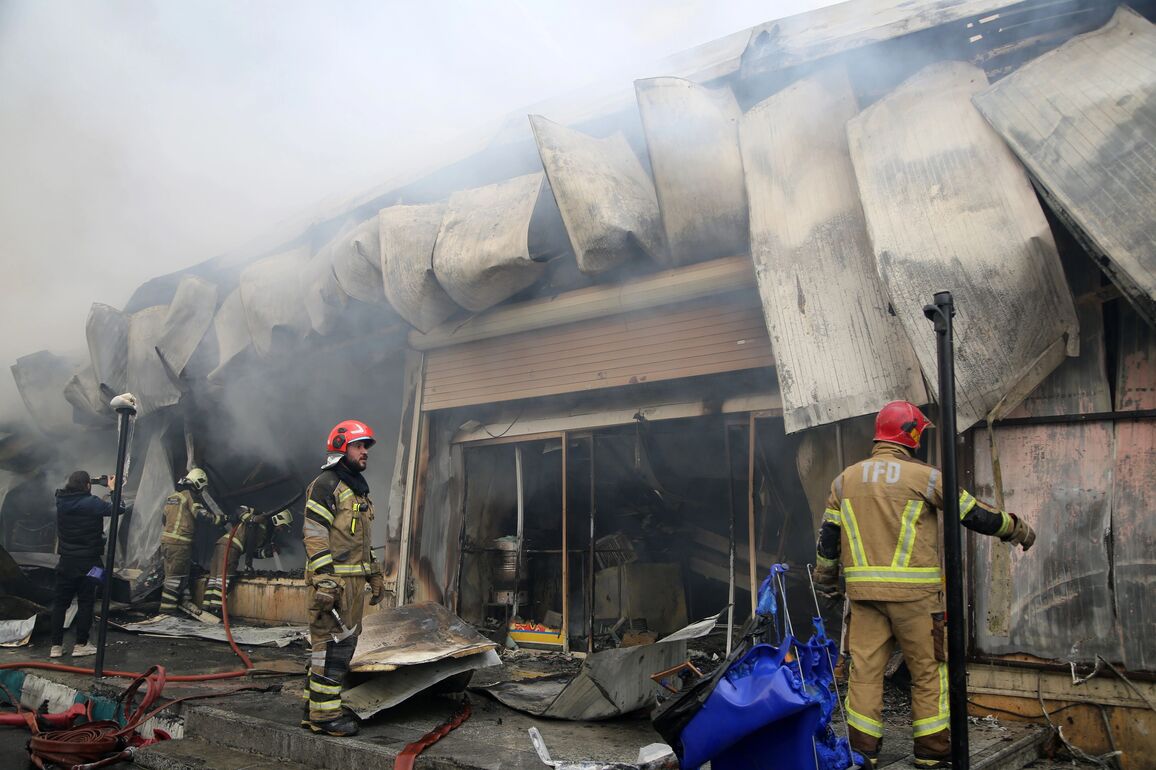 IRAN-TEHRAN-FIRE