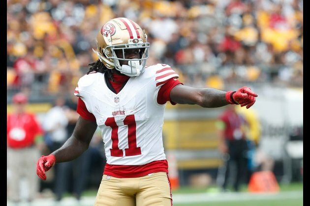 Report: 49ers WR Brandon Aiyuk (shoulder) to miss game vs. Giants