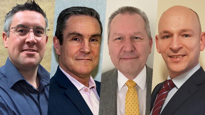 Andrew Hatch, Scott Thompson, Tony Spain and Stuart Cowling