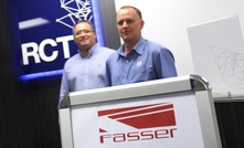 Fasser technical manager Christian Araya (left) and RCT product manager Mick Tanner at RCT’s Perth office