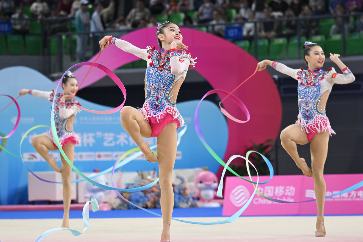 (SP)CHINA-15TH NATIONAL GAMES-RHYTHMIC GYMNASTICS-GROUP ALL-AROUND-FINAL (CN)