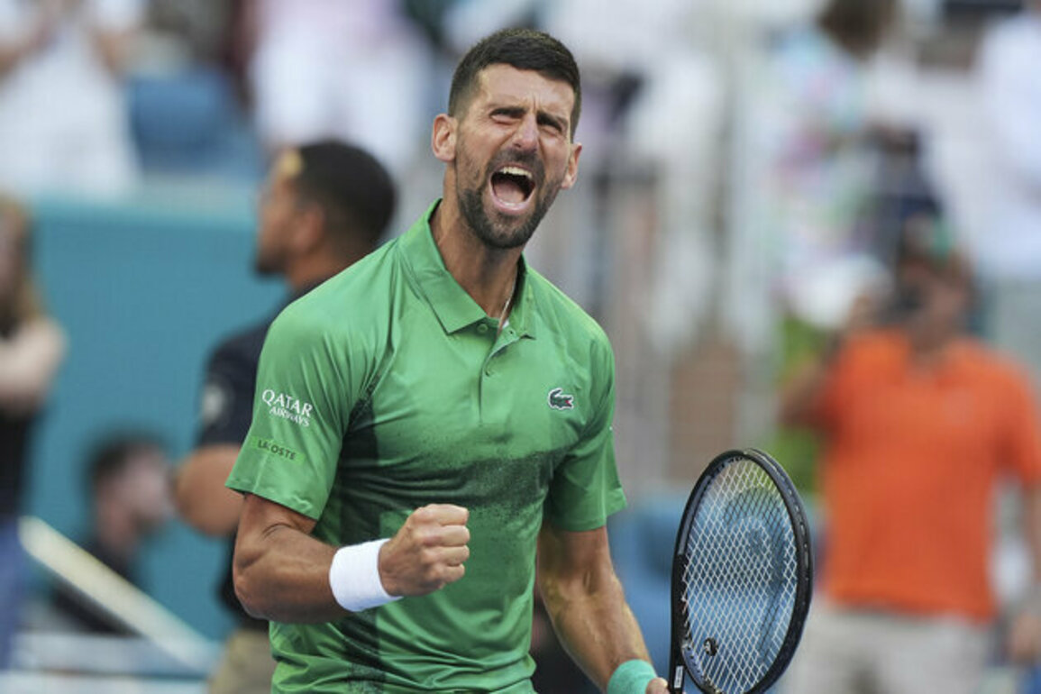 Djokovic becomes oldest ATP Masters 1000 semi-finalist in Miami