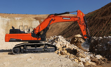 The new Doosan DX530LC-5 excavator