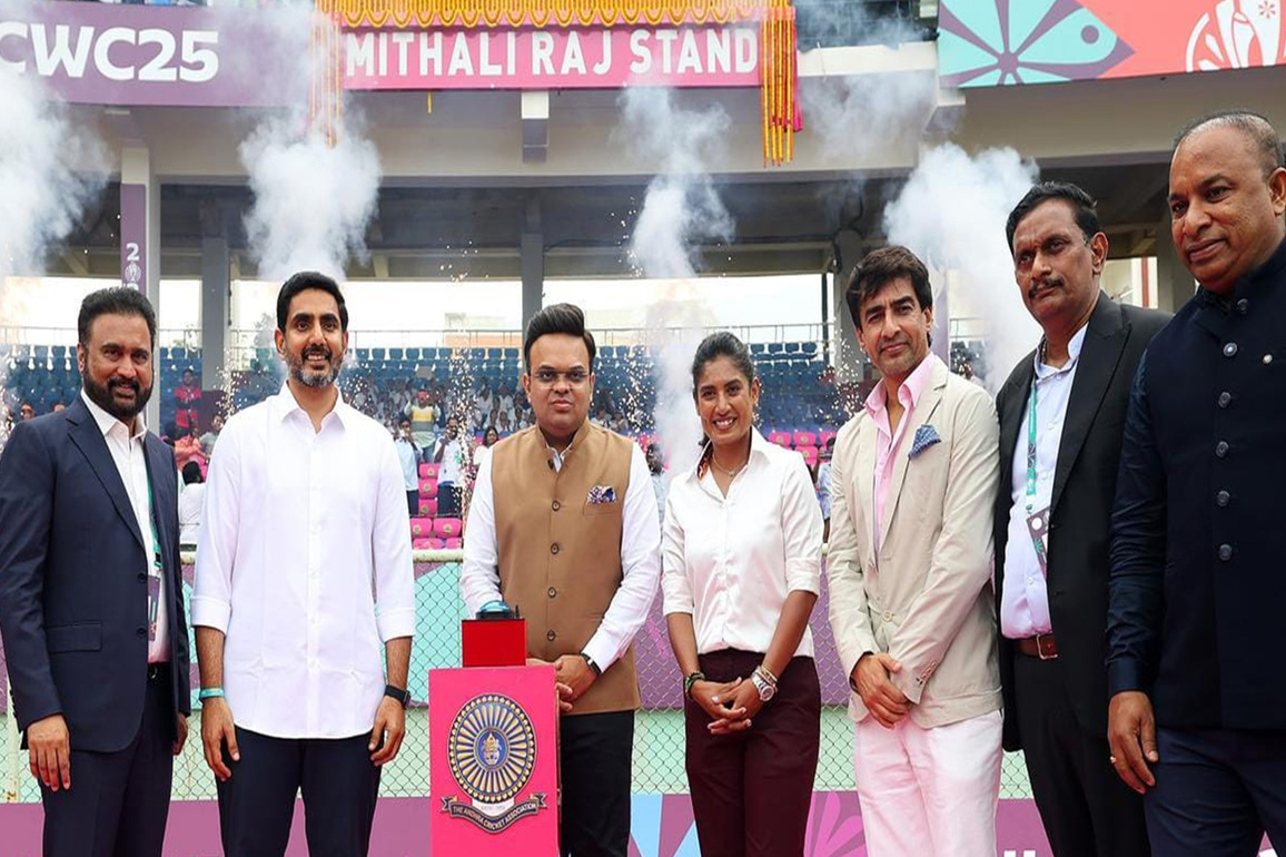 Mithali Raj Stand and Raavi Kalpana Gate inaugurated at ACA-VDCA Stadium in Visakhapatnam