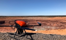  A Geoscan 401 Geodesy quadcopter was one of the UAVs used for mine and geodetic surveying