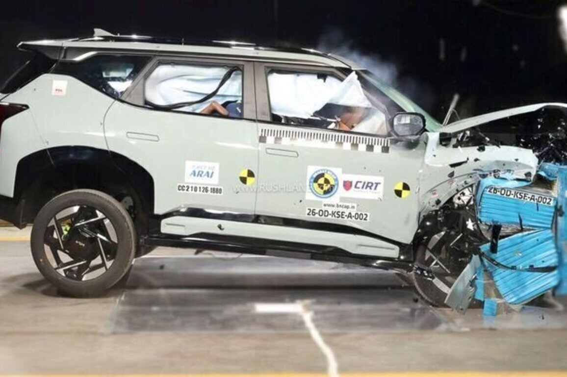 Kia Seltos Scores 5 Star Safety Rating  Bharat NCAP Crash Test