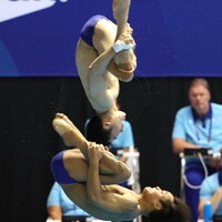 (SP)GERMANY-BERLIN-RHINE-RUHR 2025-FISU WORLD UNIVERSITY GAMES-DIVING-MEN'S SYNCHRONIZED 3M SPRINGBOARD