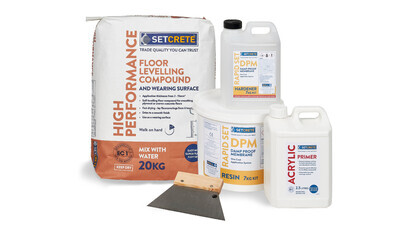 Setcrete LVT subfloor preparation system optimises luxury vinyl tile installations