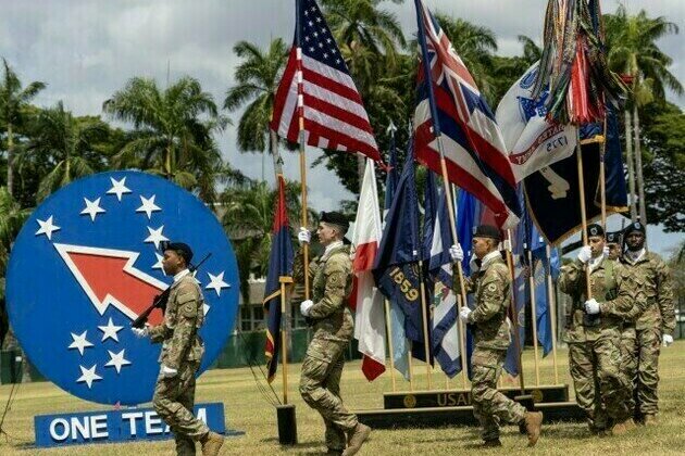 US Army Pacific celebrates key leaders' accomplishments, says farewell during Flying V ceremony