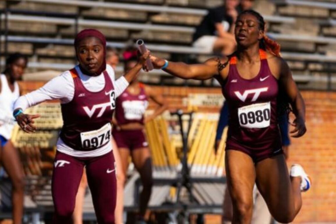 Caitlyn Bobb Leads Virginia Tech To Relay Victory