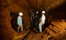 Underground at the Cascavel gold mine in Brazil. Multi-point sampling to provide better view of stope grades