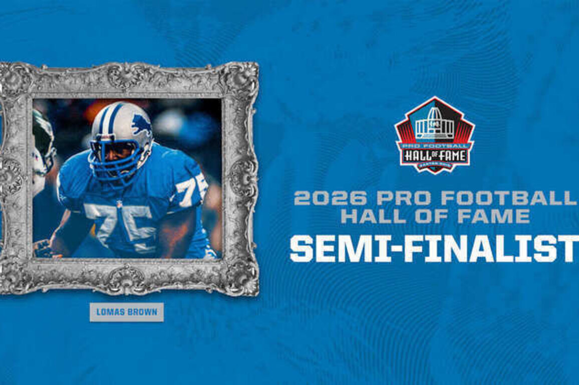 Lomas Brown named a Pro Football Hall of Fame semifinalist