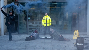 In 2023, members of Extinction Rebellion protested the permitting of the Whitehaven metallurgical coal mine by UK minister Michael Gove