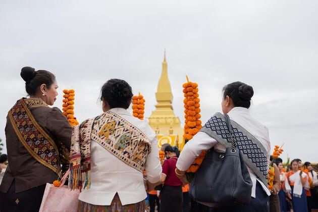 Culture shines, tradition glows at That Luang festival in Laos