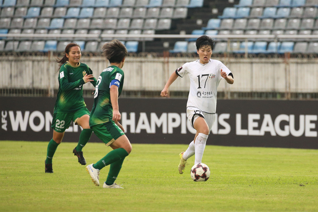 (SP)MYANMAR-YANGON-FOOTBALL-AFC WOMEN'S CHAMPION LEAGUE-TOKYO VERDY BELEZA VS NAEGOHYANG WOMEN'S FC