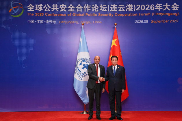CHINA-JIANGSU-WANG XIAOHONG-INTERPOL-PRESIDENT-MEETING (CN)