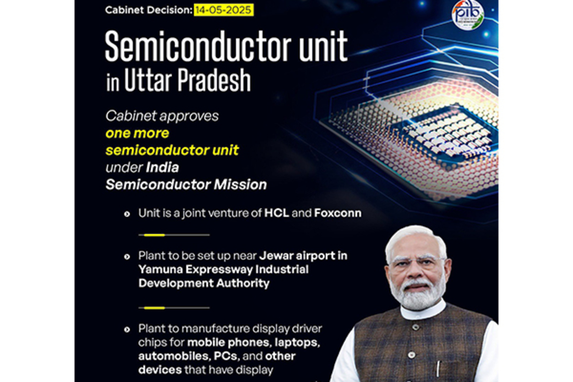 Jewar gets semiconductor plant, cabinet gives nod for India's sixth unit