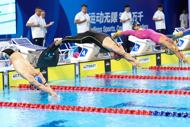 (SP)CHINA-CHENGDU-THE WORLD GAMES 2025-FINSWIMMING-MEN'S SURFACE RELAY 4X50M (CN)