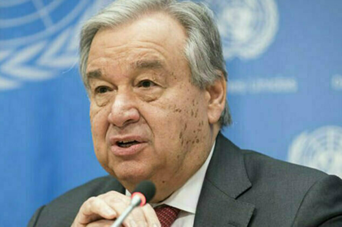 Guterres condemns the Israeli airstrikes on Syria