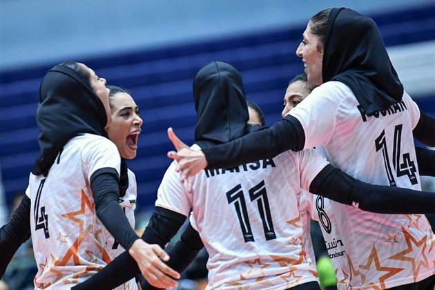 Iran&#039;s Women Volleyball Team Defeats OK Tent
