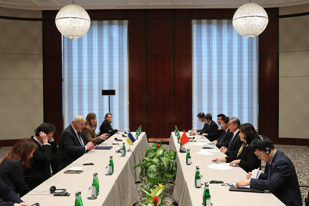 GERMANY-MUNICH-UKRAINE-FM-WANG YI-MEETING