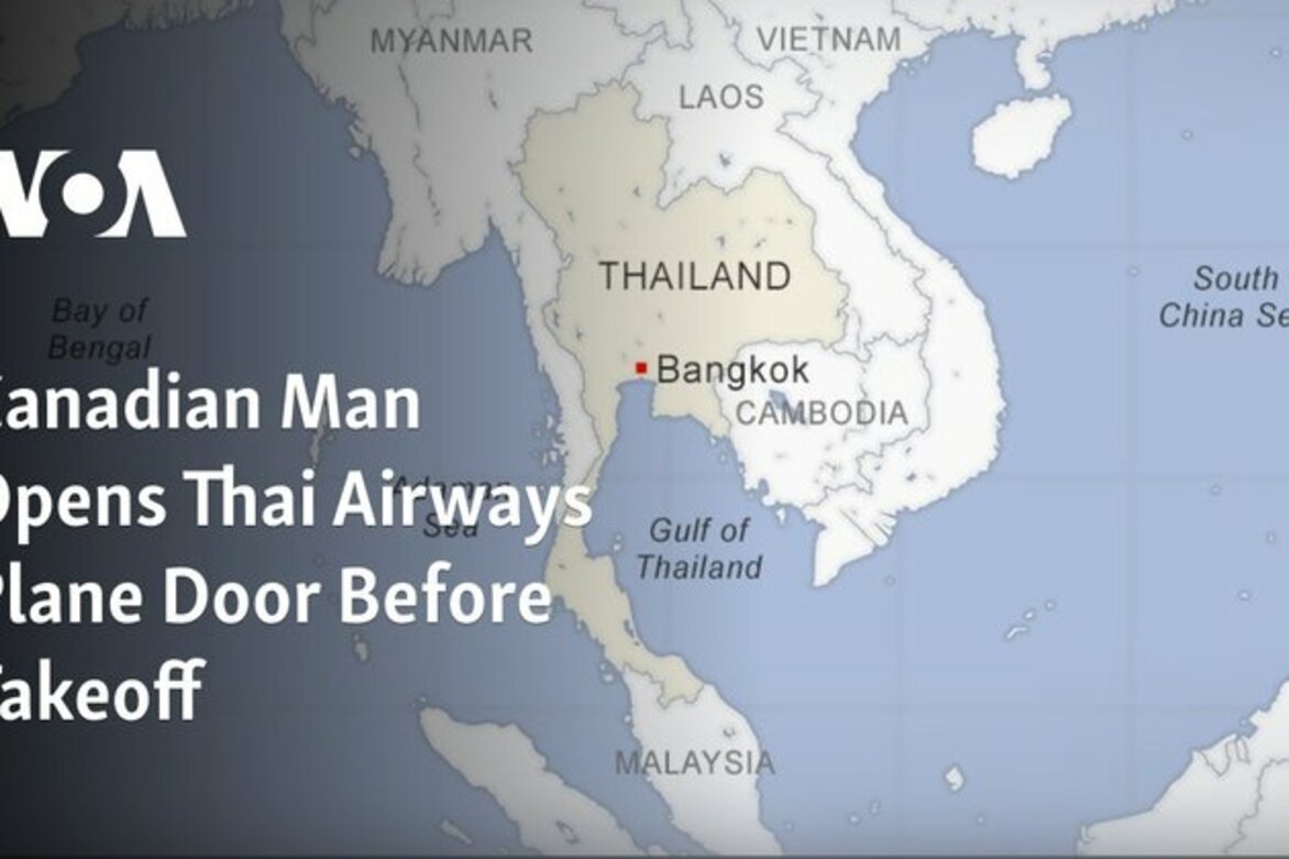 Canadian Man Opens Thai Airways Plane Door Before Takeoff