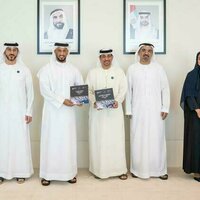 Abdulla Al Hamed receives White Paper from TRENDS on Global Media Congress