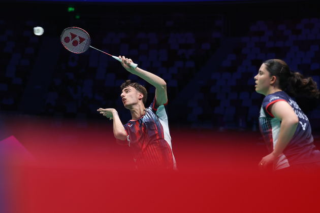(SP)CHINA-XIAMEN-BADMINTON-SUDIRMAN CUP-FRANCE VS AUSTRALIA (CN)