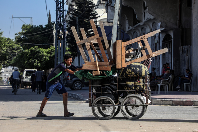MIDEAST-GAZA CITY-PALESTINIANS-DISPLACEMENT