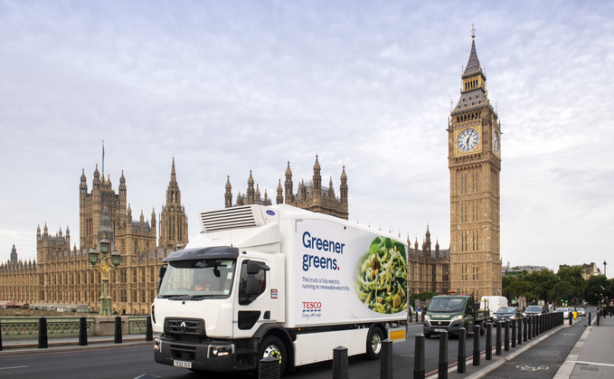 Tesco and Renault launch fully electric deliveries to city-centre stores