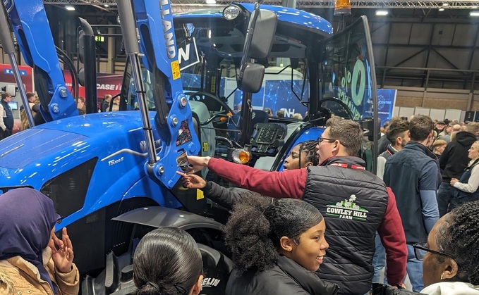 NFU Education students learning on LAMMA event floor in 2024