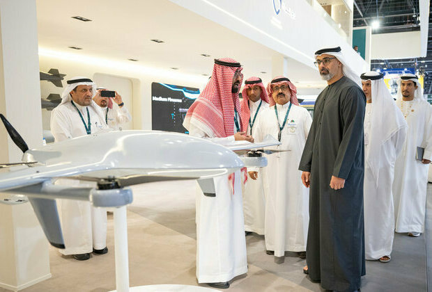 Khaled bin Mohamed bin Zayed visits IDEX 2025