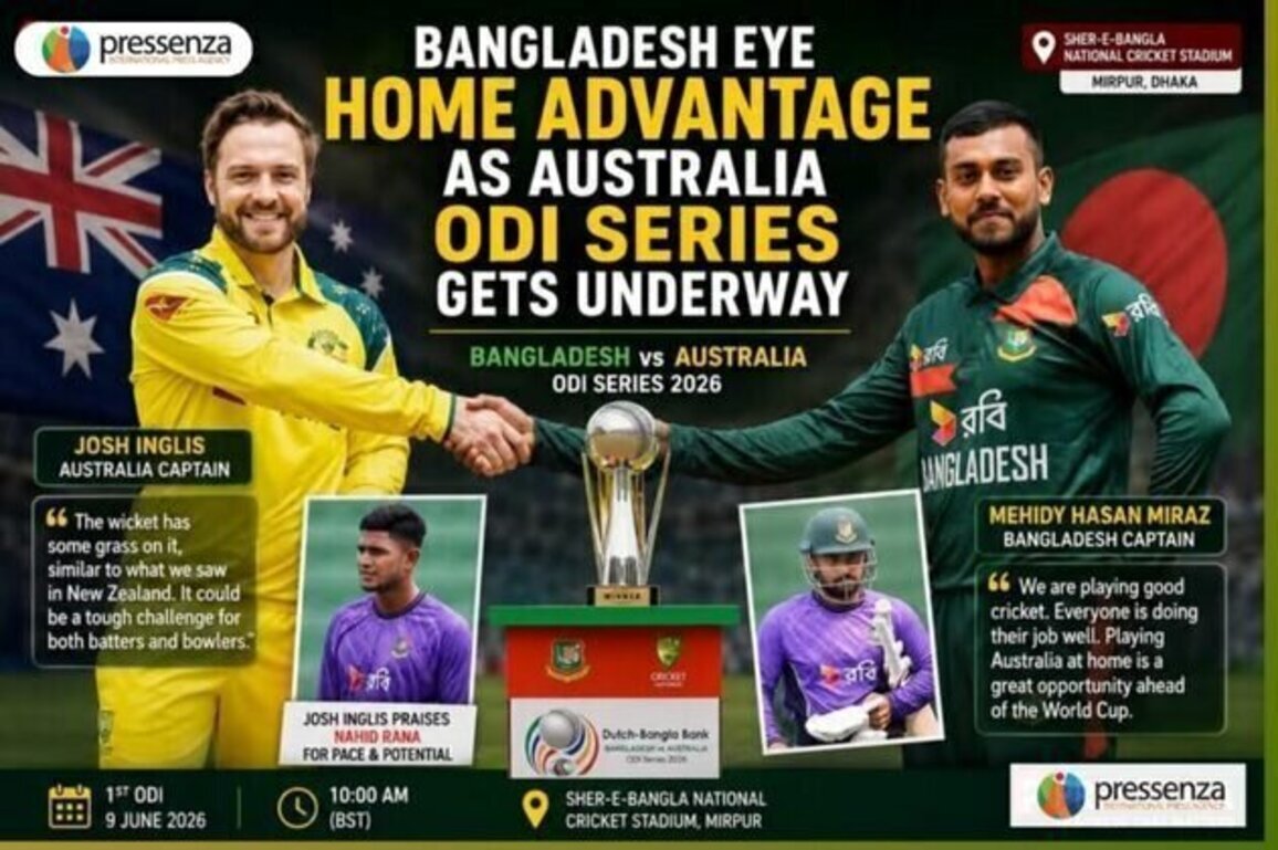 Bangladesh-Australia Bilateral Series Begins in Mirpur: Captains Share Confident Messages as Hosts Seek Home Advantage