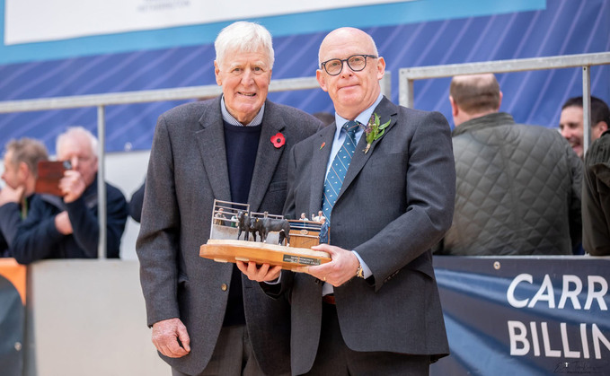 Jim Goldie was present with the award by Robin Anderson, H&H managing director