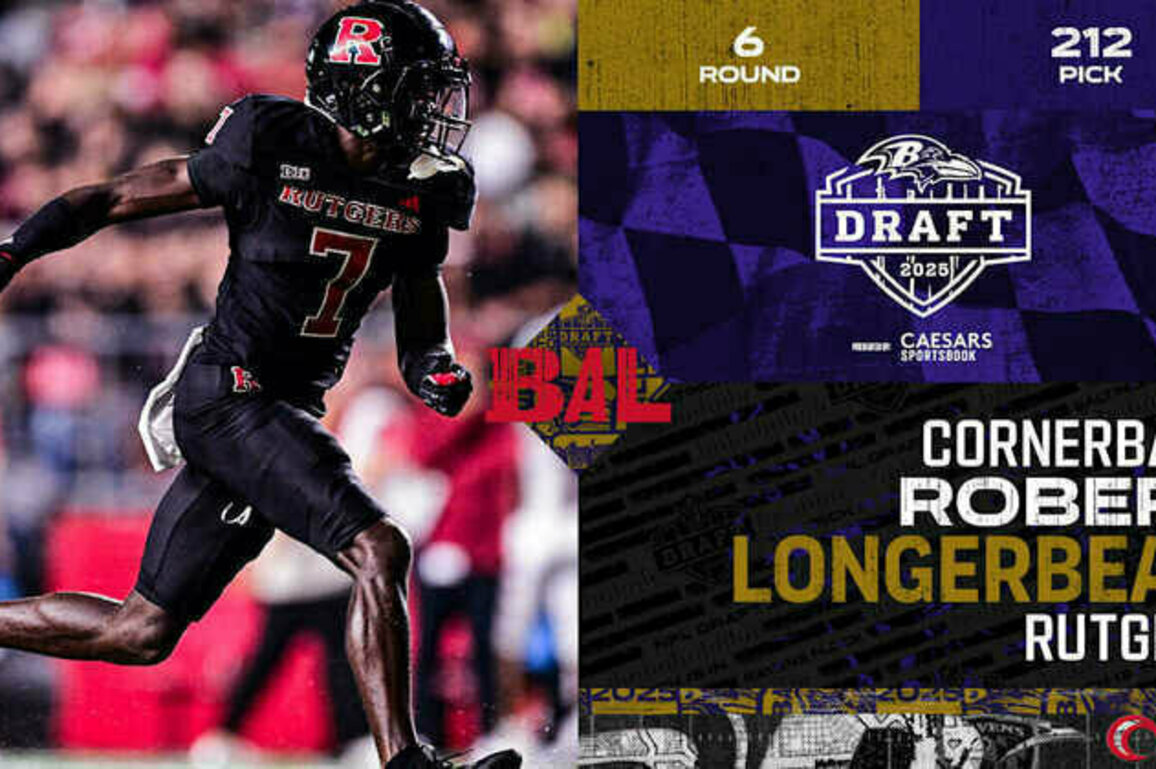 Ravens Draft Cornerback Robert Longerbeam in Sixth Round (No. 212)