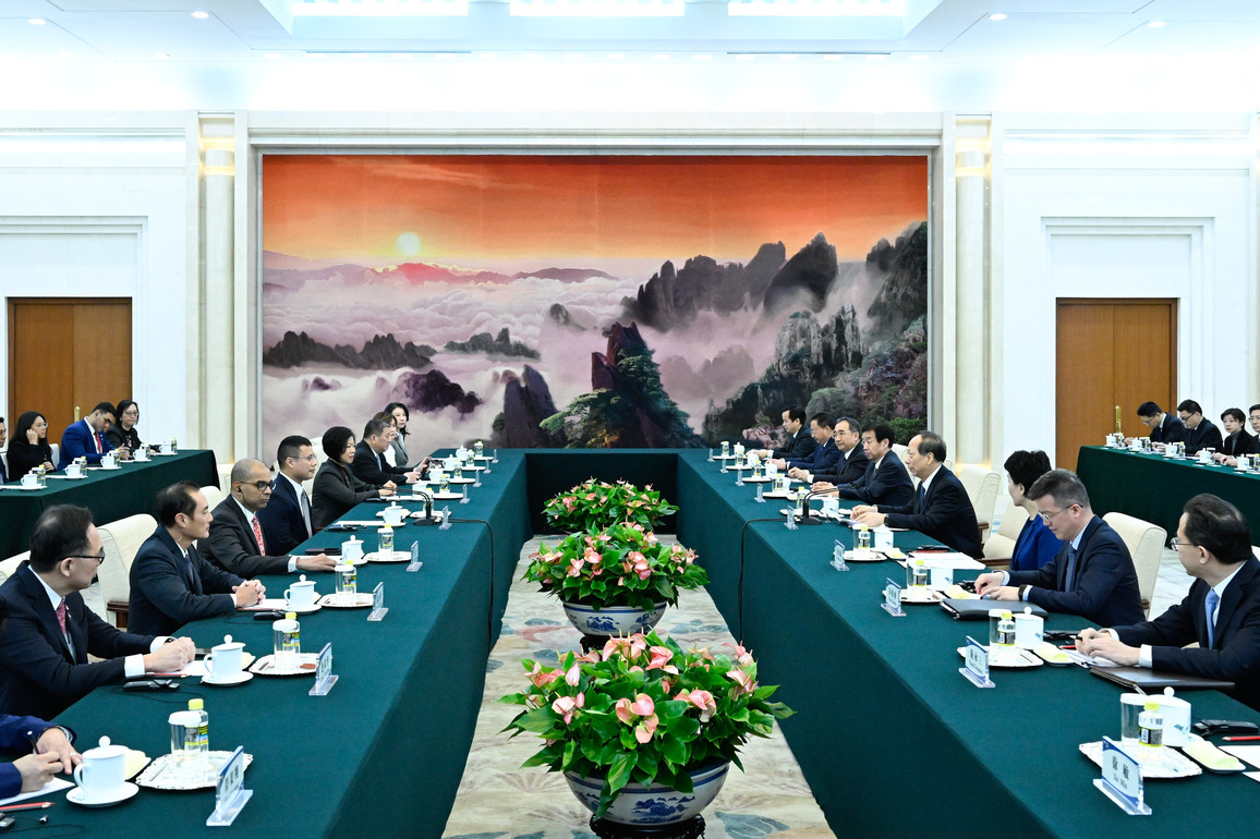 CHINA-BEIJING-SHI TAIFENG-SINGAPORE-PAP-DELEGATION-MEETING (CN)