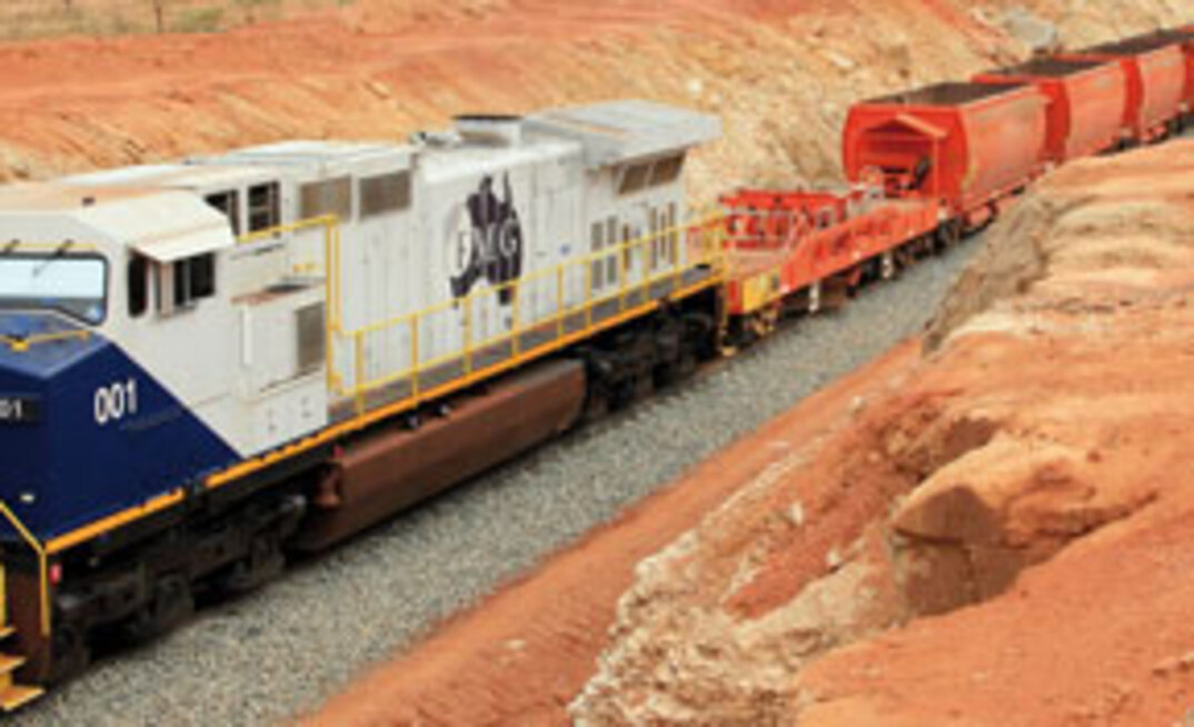 Linha ferroviária da Fortescue que opera em Port Hedland foi interditada/Divulgação