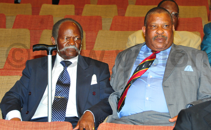 kangi and  chief eddie aggwa follow proceedings during the tate of the ation address in 2011 hoto by atthias ugisha