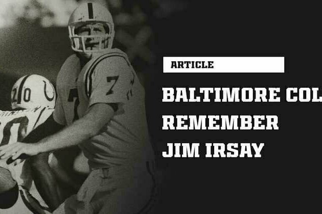 Former Baltimore Colts players pay tribute to Jim Irsay