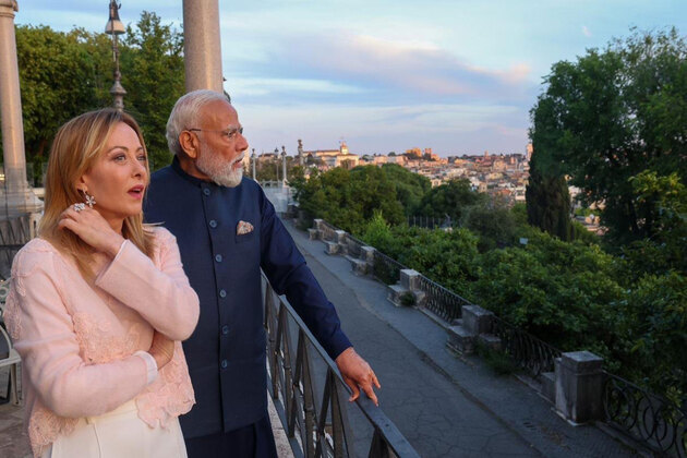 PM Modi, Italian PM Meloni visit iconic Colosseum after dinner, share pictures