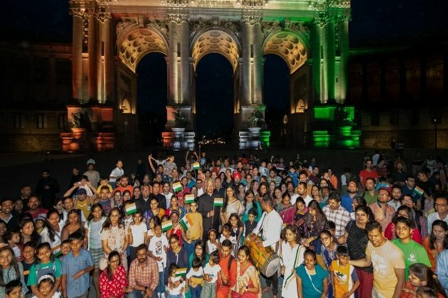 Brussels lights up to celebrate India's Independence Day