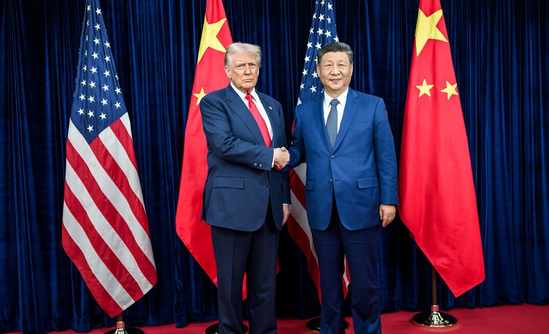 US president Donald Trump and Chinese president Xi Jinping 