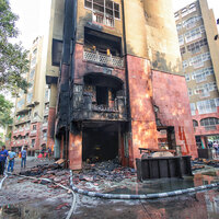 Delhi: Fire erupts at Brahmaputra MPs' flats caused by firecrackers; no casualties reported